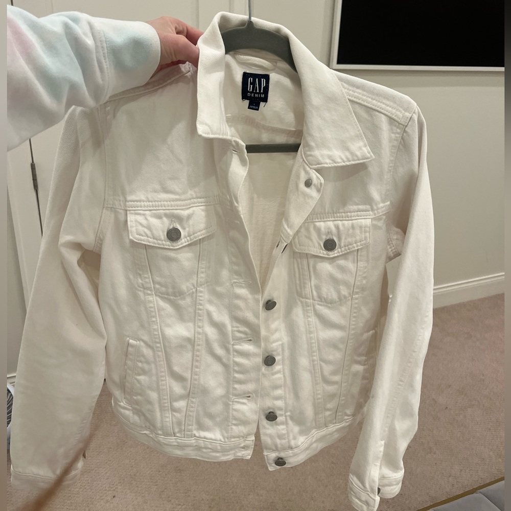 Gap White Denim Jacket
